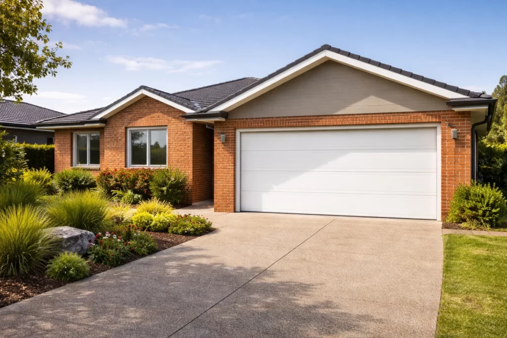 Fresh new garage door