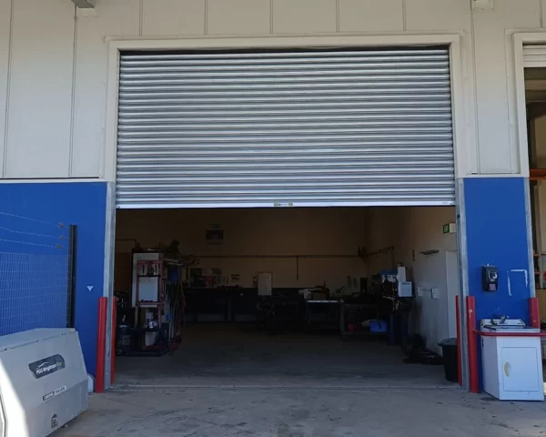 roller door workshop open